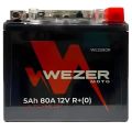 WEZER MOTO WEZ580R 5А/ч-12V мото EN80 обратная 113x70x106